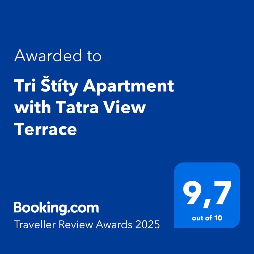 Tri Stity Apartment With Tatra View Terrace Vel'ka Lomnica Exterior foto